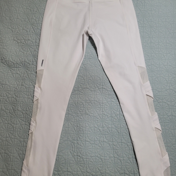 White Mondetta Leggings L - Picture 2 of 6